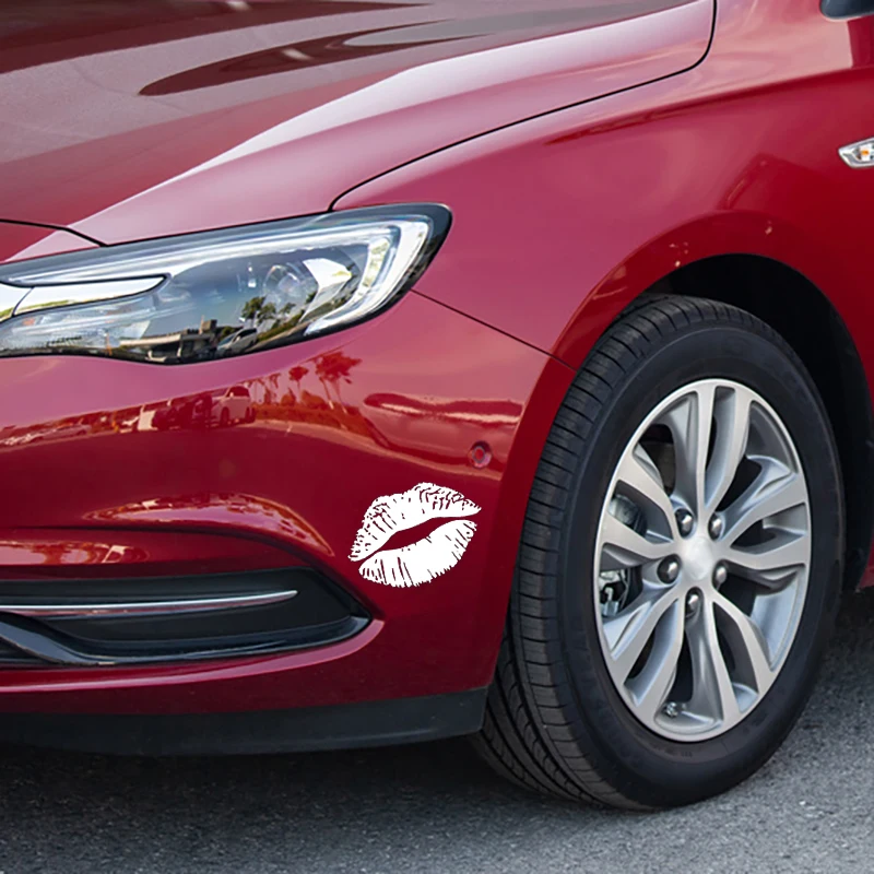 الإبداع الناري قبلة علامات ملصقات السيارات غطاء الوقود الشارات تصفيف السيارة مقاوم للماء محمول ملصقات نافذة بولي كلوريد الفينيل 10 سنتيمتر X 7.5 سنتيمتر