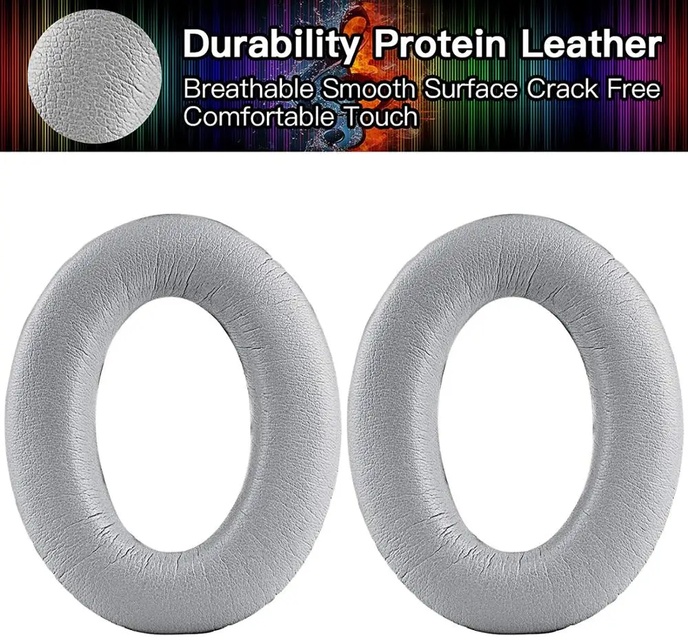 Сменные амбушюры QC35, комплект подушек, детали для наушников, совместимые с беспроводными наушниками Bose Quietcomfort 35 ii. (Серебро)