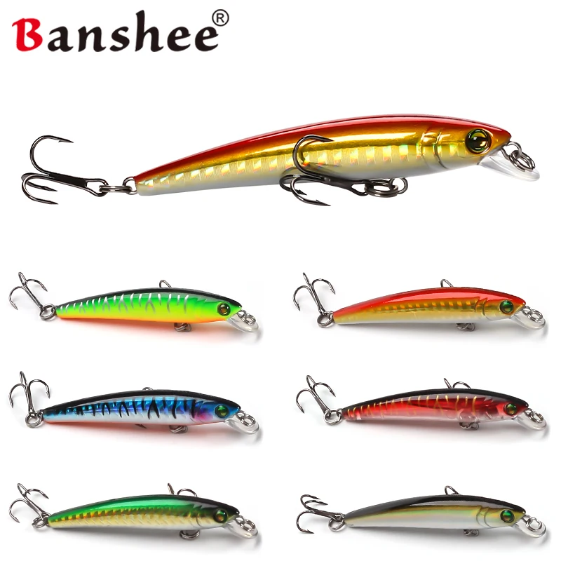 Banshee 70mm 4.5g Wobbler Jerkbait Fishing Lure Pike Jerk Bait Hard Artificial Baits Minnow Slow Sinking Lure For Bass Crankbait