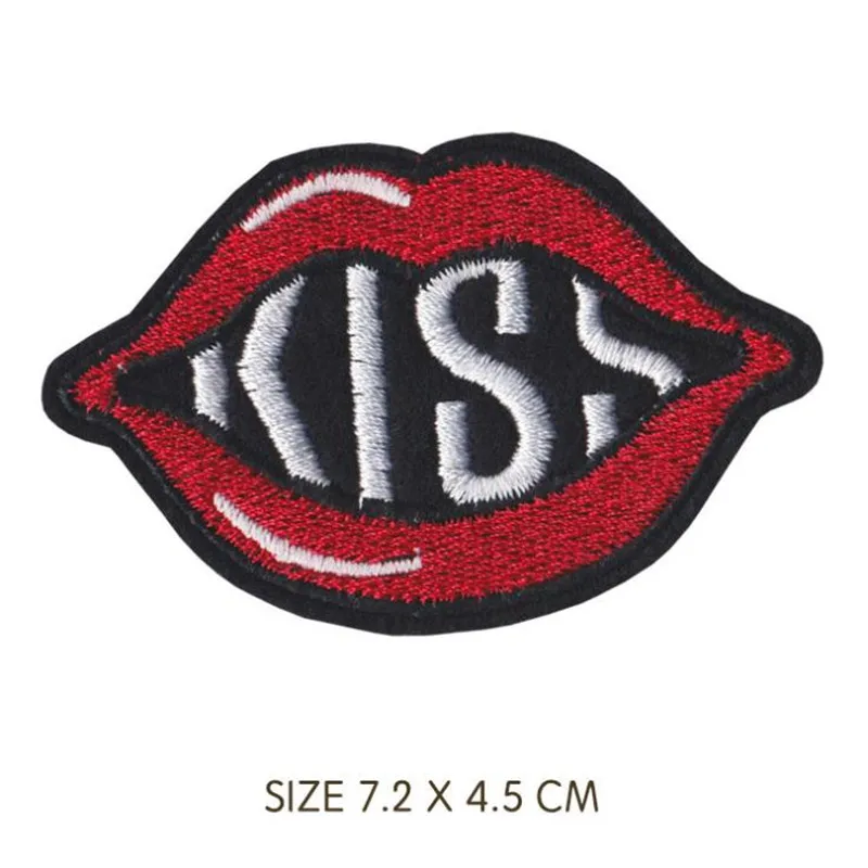 Novelty Girl In Red Dress Embroidery Clothes Patch For Clothing Iron On red sex Patch Punk Motif Applique DIY Accessory