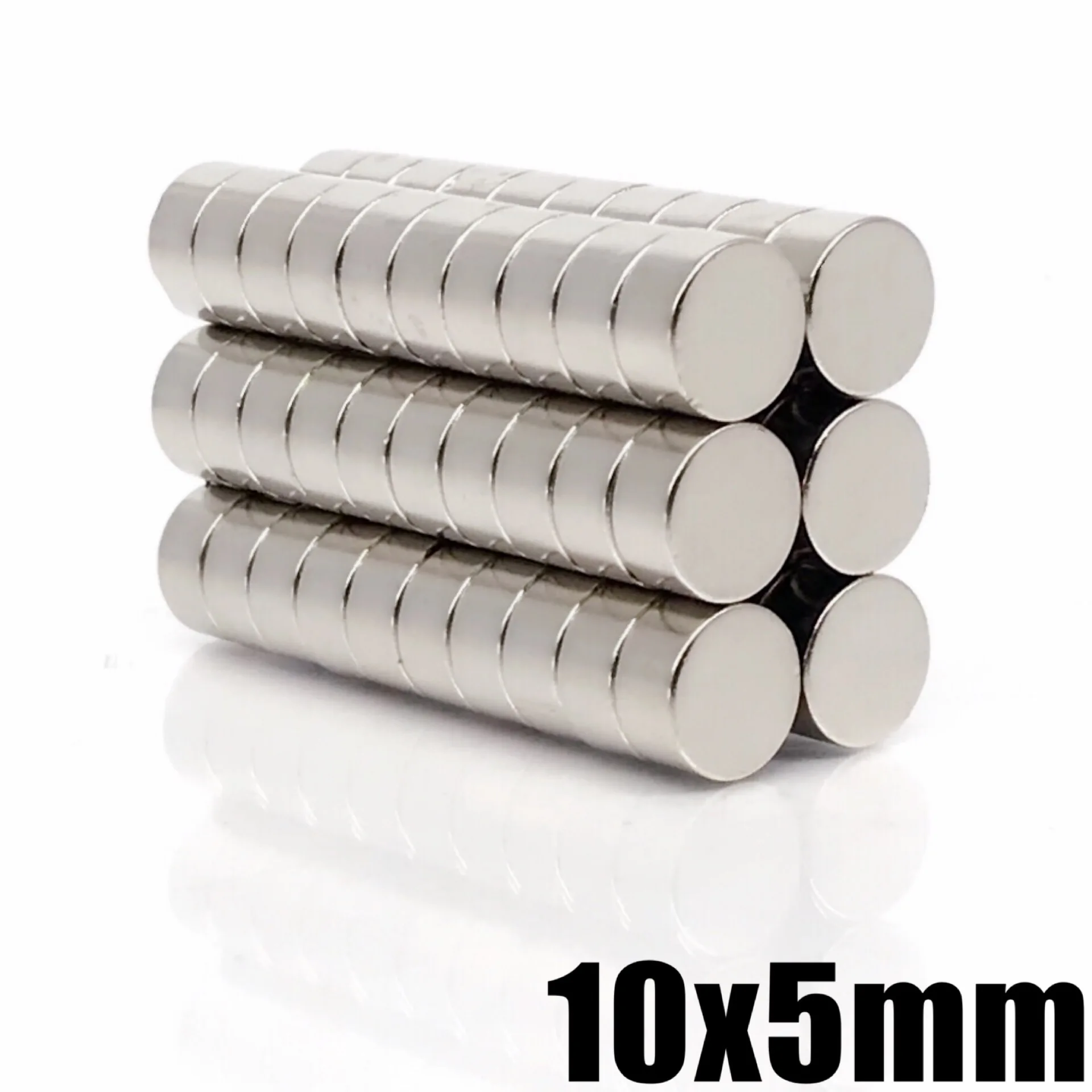 20/50/100/500pcs 10x5 Super Powerful Strong Bulk Round NdFeB Neodymium Disc Magnets Dia N35 Rare Earth Magnet 10*5