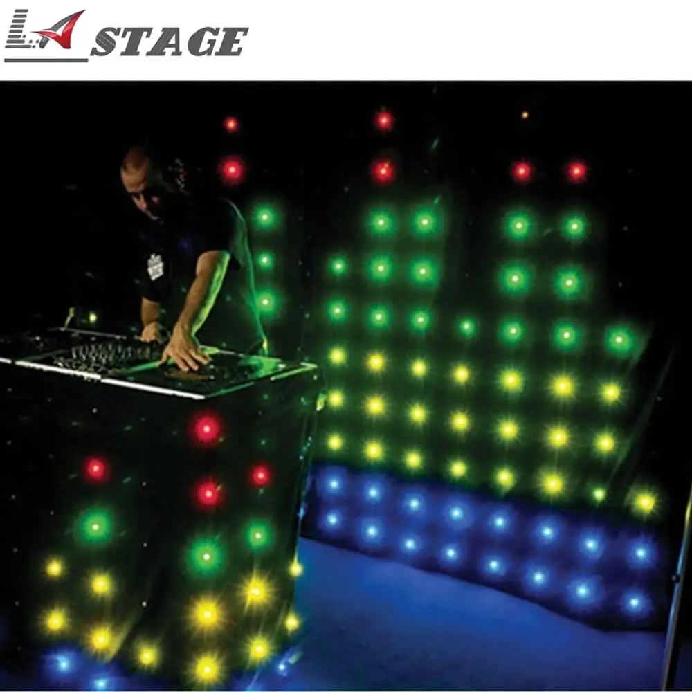 P18 Led Video Curtain Video DJ Background Led Curtain Stage Fast Vision With Professional For DJ