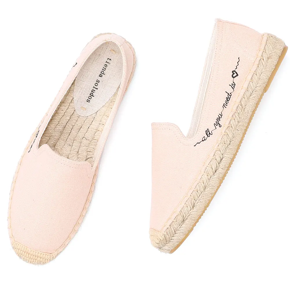 

Espadrilles Flats Shoes Woman Lightweight Breathable Flat Ladies Fisherman Leisure Soft Comfortable Lazy New