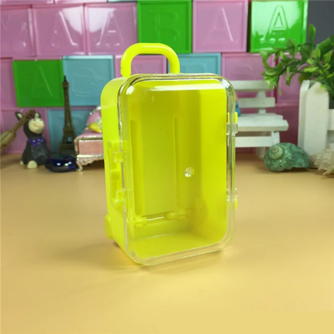 720pcs/lot Mini Trunk suitcase Shape Candy Gift Bags Cookie Bags Christmas Guests Packaging Boxes Toy Doll Candy box Party Decor