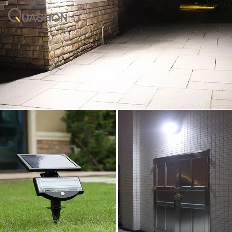 Solar Garden Led Lights Outdoor Waterproof Lamps Low Voltage LED Garden Spot Light Motion Sensor Solar Flood Lamp Lawn Lighting