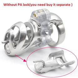 Stainless Steel 3D Male Long Cock Cage Detachable PA Lock Substitutable Nail Penis Ring Chastity Device BDSM Sex Toy A359