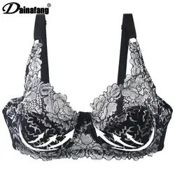 DaiNaFang Sexy Lace Bras For Women Push Up Crop Top Underwear Seamless Plus Size BH Backless Female Bralette Lingerie Brassier