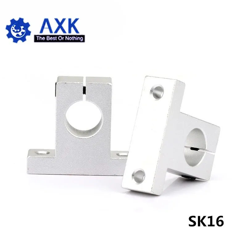 

6pcs/lot Free Shipping SK16 16mm linear bearing rail shaft support XYZ Table CNC Router SH16A