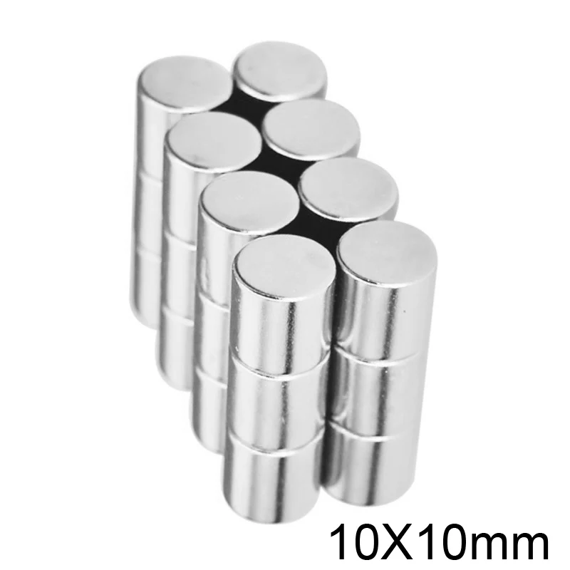 5/10/20/30/50pcs 10x10 mm Rare Earth Magnets Dia 10x10mm Round disc Magnet 10mmx10mm Permanent Neodymium Magnet 10*10