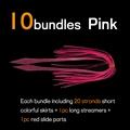 10 paquetes de color rosa