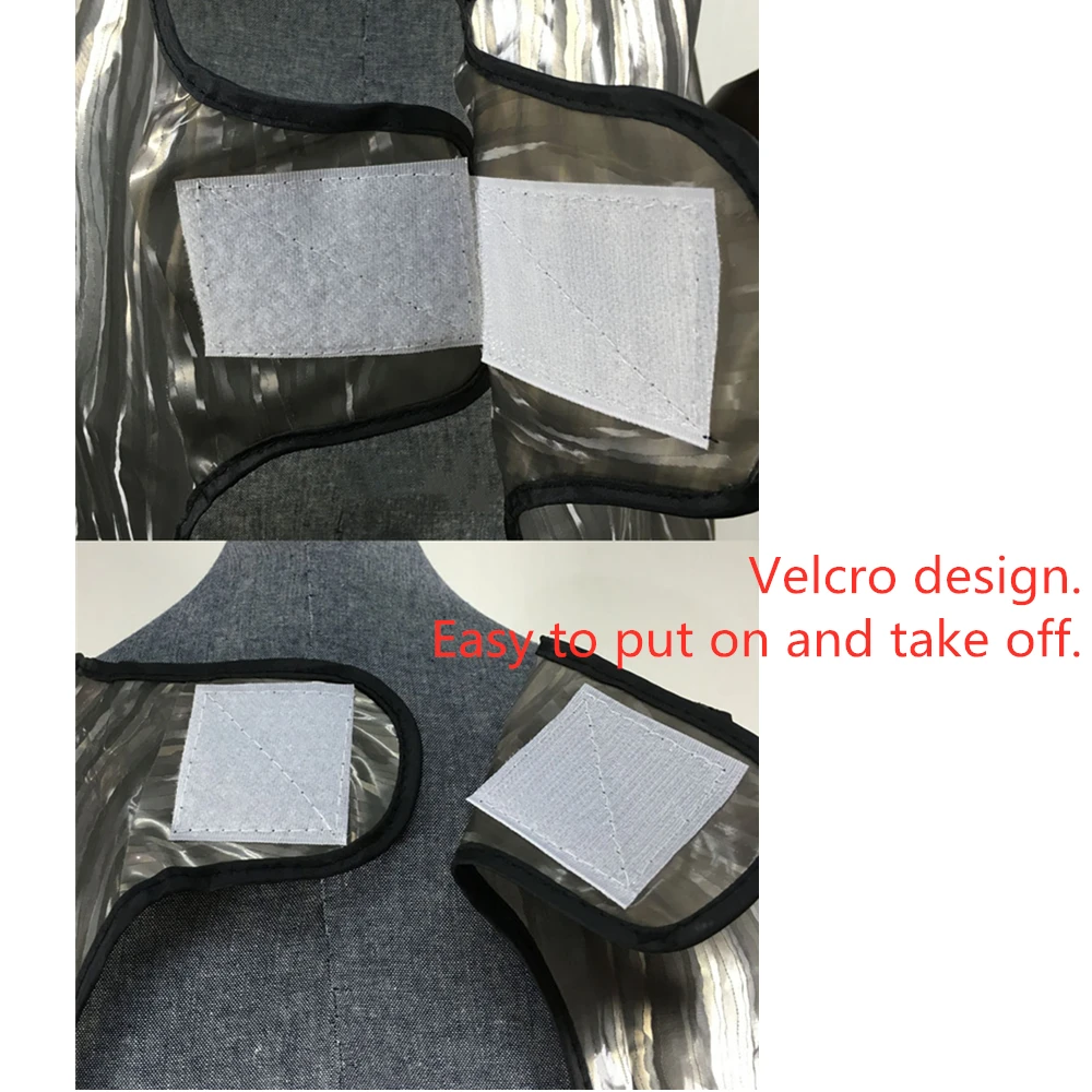 3 Styles Transparent Double-sided PVC Waterproof Apron Pet Groomer Overalls Anti-static Pet Shop Work Clothes With Pockets G1103