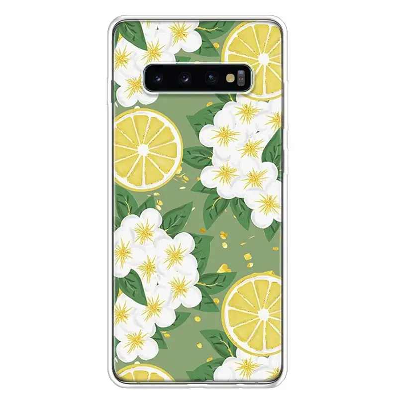 Summer Leaf Lemon Pomegranate Grape Phone Case For Galaxy A14 A54 Samsung A71 A51 A41 A31 A21S A52S A72 A52 A32 A22 A12 A02S A42