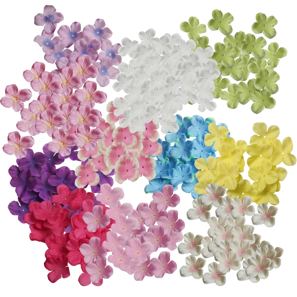 500 Pieces Artificial Silk Rose Flower Petal for Wedding Party Decor Assorted Colors