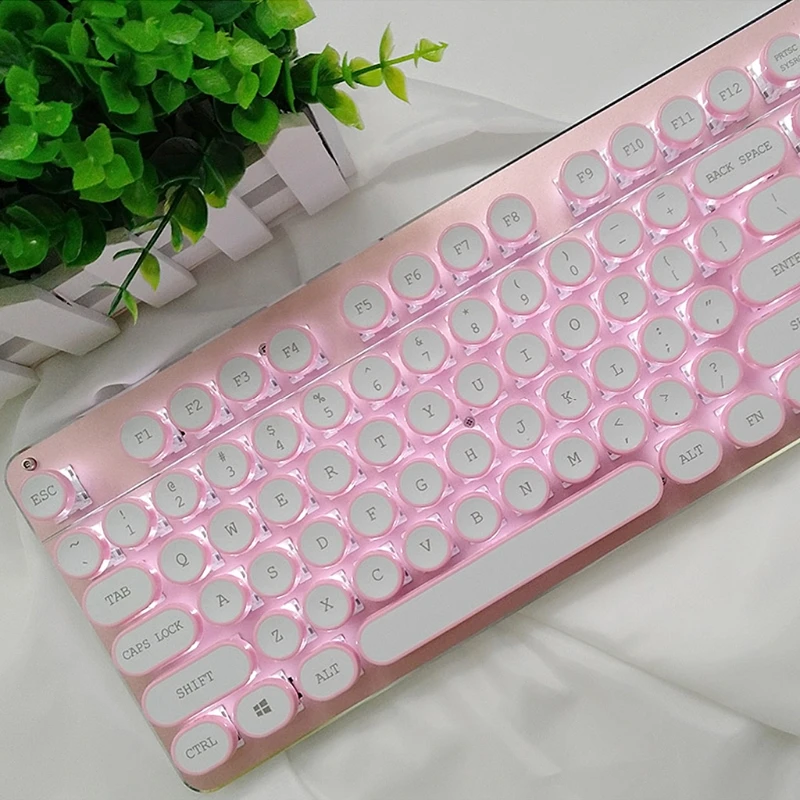 لتقوم بها بنفسك Keycap الرجعية البخار فاسق آلة كاتبة لوحة المفاتيح الميكانيكية Keycap 108 مفاتيح