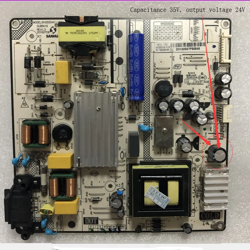 

24V for D60A620U power board SHG5504C-101H 81-PBE060-H01 81-PBE049-H91 SHG5504C