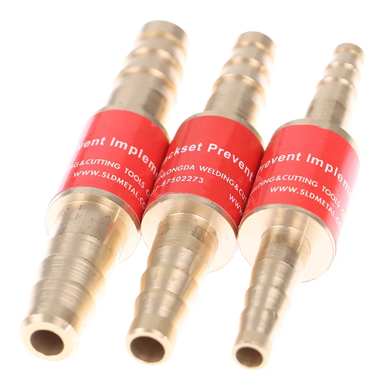 1pc 6mm/8mm/10mm Pipe Flashback Arrestors Of Acetylene & Oxygen Fuel Check Safety Valve