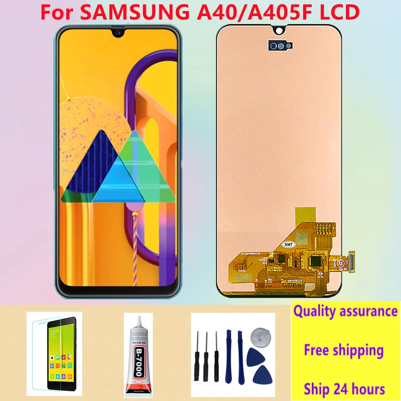 

A40 Lcd Display For Samsung Galaxy A40 A405F LCD Display Touch Screen Digitizer Replacement For Samsung A405F A405FN A405FM