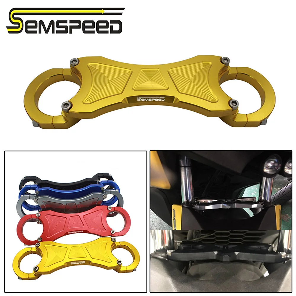 

SEMSPEED Logo X MAX Motorcycle CNC Front Fork Suspension Shock Absorber Balance Bracket Bar For XMAX 250 300 400 2018 2019 2020