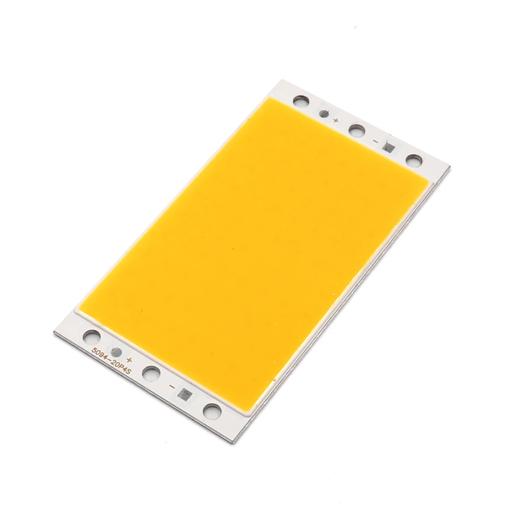 Dropshipping 94x50mm 12V 20W RA 90 CRI LED Light Panel COB Lamp Board for Desklamp Work Lights DIY White Color LED Matrix