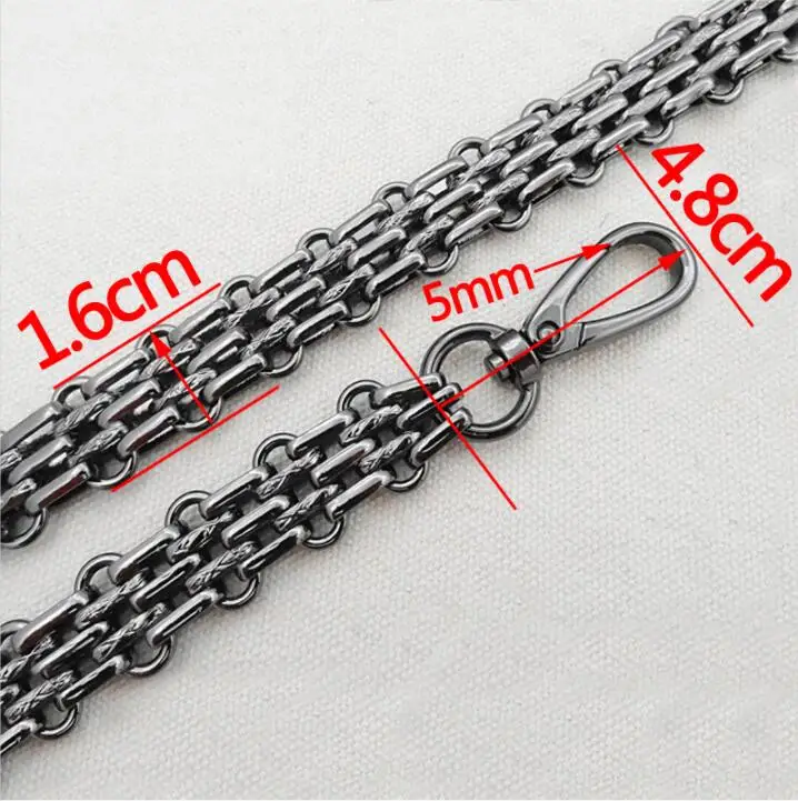 40-120CM Metal Chain Steel Bag  Replacement  Shoulder Strap for Handbag Purse Handle