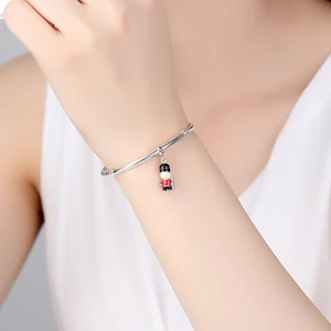 سحر الفضة الإسترليني الأصلي عيار 925 للنساء ، حقيبة الكاميرا ، قلادة حافلة لندن ، الخرز صالح لأساور وقلائد عموم ، مجوهرات أفضل 8 قلادة تجسس مبيعا - رقم 4