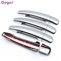 Ceyes Silver Abs Auto Accessorie Car Cover Fit For Peugeot 206 207 208 307 308 406 407 2006 3008 Protective Car Styling 8Pcs