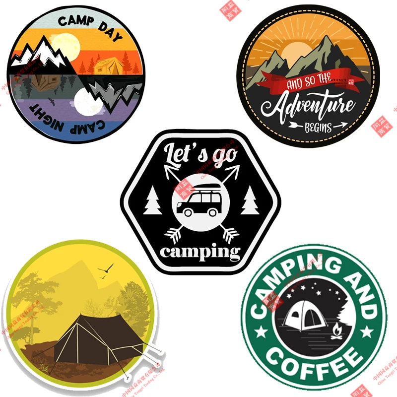 

Funny Racing Helmet Stickers Cover Camp Day Racing Stickers PVC Vinyl Decals Motorcycle Car Stickers Laptop RV Wall Stickers