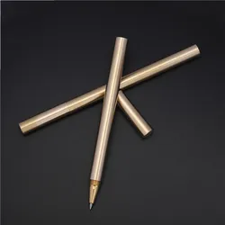 Luxury Brass Ballpoint Pen Fine Body Signature Rollerball Pen Decompress School Students Office Metal Stationery Supplies