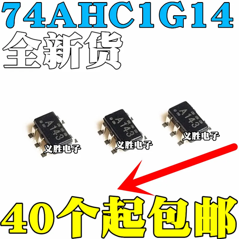 3PCS New and original SN74AHC1G14DBVR SOT23-5  A14G A14L A143 A14S Patch SOT23-5 logic circuit chip, single-channel Schmitt trig