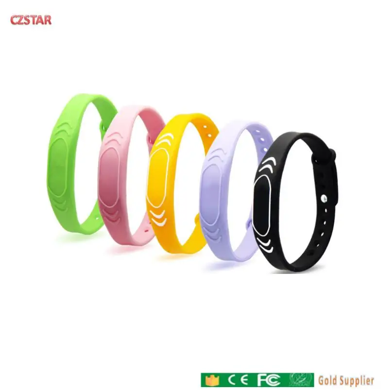 colorful wrist bracelet 125khz ID tags 13.56mhz waterproof RFID Wristband Tag Sports Racing Timing school attendance triathlon