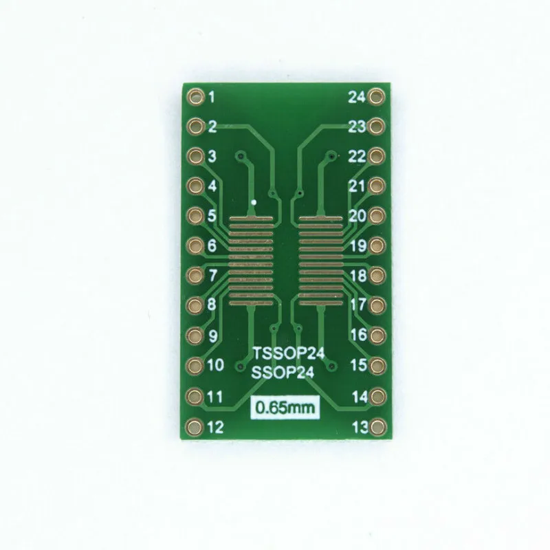 SO SOIC SSOP24 to DIP24 IC Adapter socket pcb board 1.27mm 0.65mm