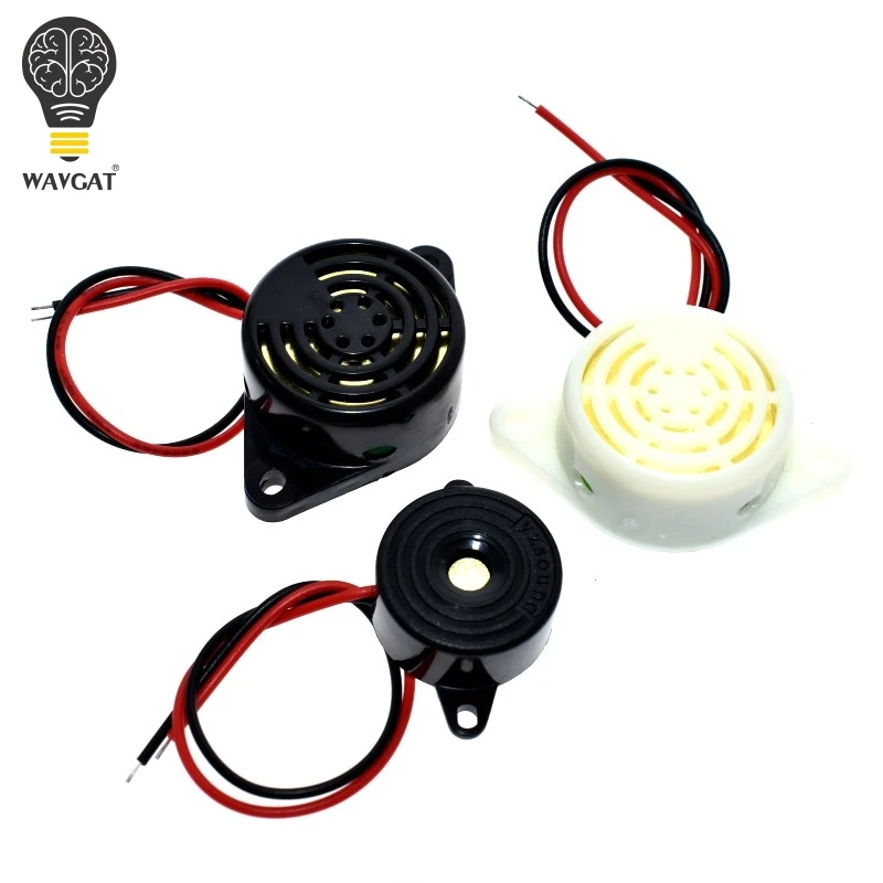 WAVGAT 95DB Alarm High-decibel DC 3-24V 12V Electronic Buzzer Beep Alarm Intermittent Continuous Beep for Arduino Car Van SFM-27 image 2