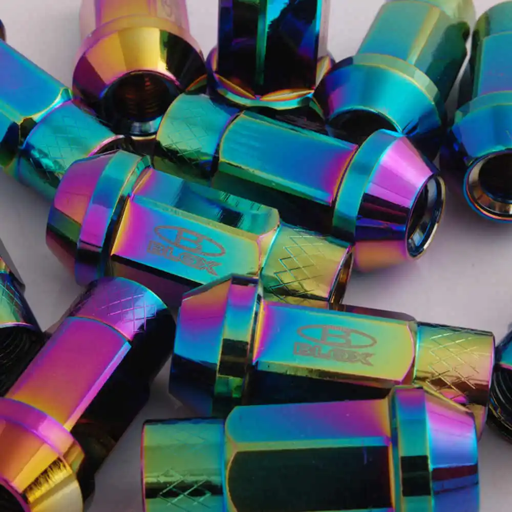 Blox Forged Aluminium Racing Nuts Wheel Lug Nut M12x1.25 / M12x1.5 L: 50mm (20PCS/Set) HU-BLOX750