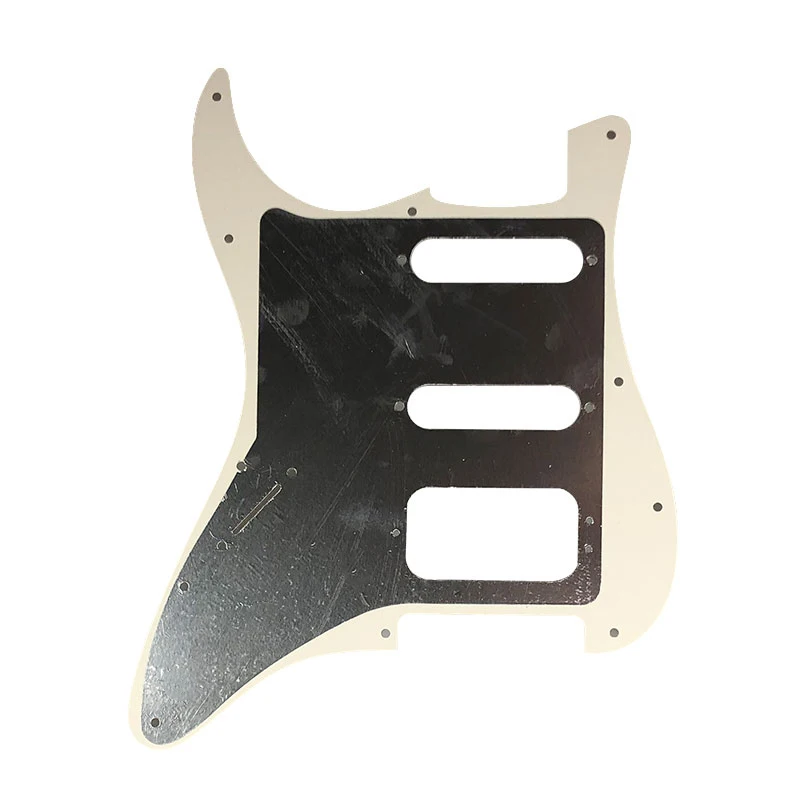 Pleroo Custom Guitar Pickguards Suit - For 11 Screw Hole  Strat  Humbucker HSS Guitar No Control Hole Scratch Plate