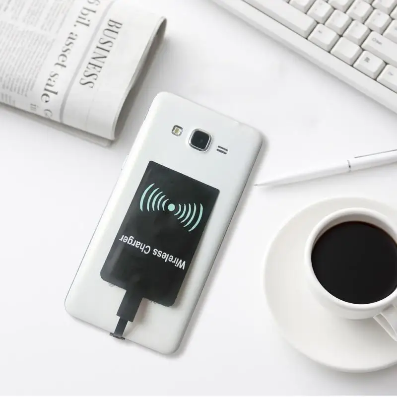 For Micro Android Phone Qi Wireless Charger Receiver Adapter Coil Mobile Phone Parts Wireless Charging Module Mobile Phone Parts