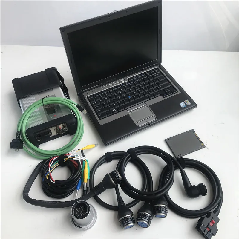 2024.12V MB Star C5 SD Connect Compact 5 diagnostic tool software vediamo/X/DSA/DTS in D630 90% New Laptop 4g ram use directly