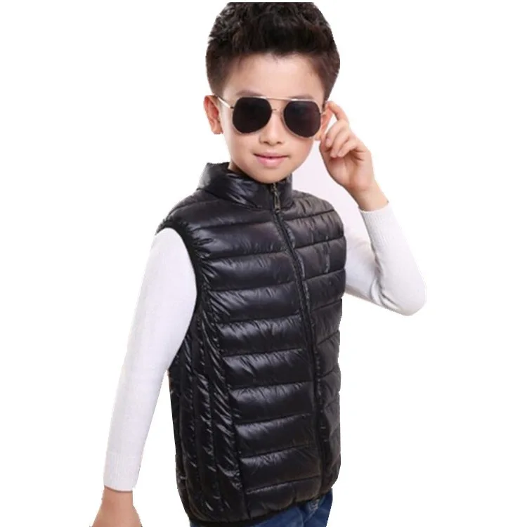 New Light Down Cotton Vest Children Autumn Winter Boys Girls Waistcoat