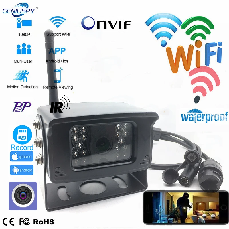 

720P 960P 1080P 3MP 5MP Night Vision Wireless Network Camera Infrared Waterproof Bus Security IP WIFI Camera SD CARD Slot