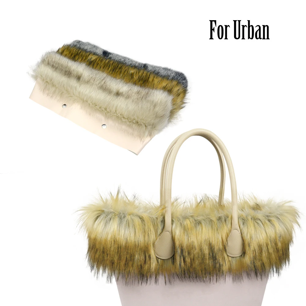 

New Dyed Thermal Decoration Only Fit for O Urban Obag Faux Fox Fur Furry Raccoon's Fur Plush Trim O BAG