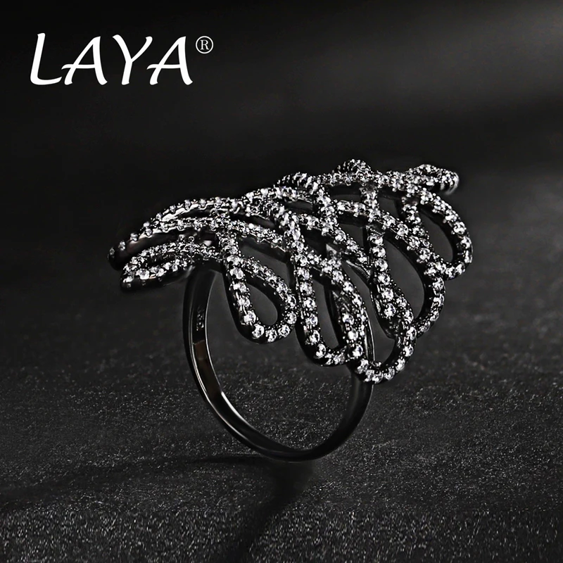 925 Sterling Silver Fashion New Style High Quality Zircon Multi-Line Irregular Design  Ring For Women\'s Wedding Luxury Jewelry