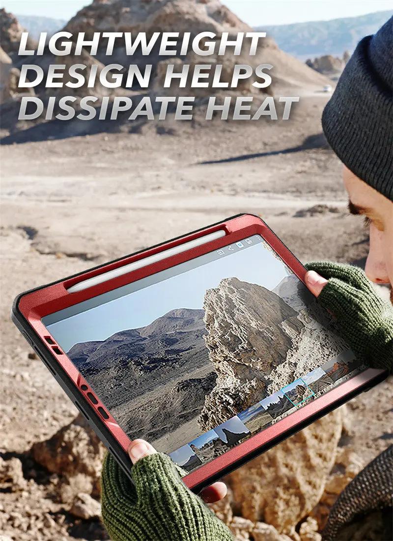 SUPCASE For iPad Pro 12.9 Case (2022/2021/2020) UB Pro Full-Body Rugged Kickstand Protective Case with Built-in Screen Protector