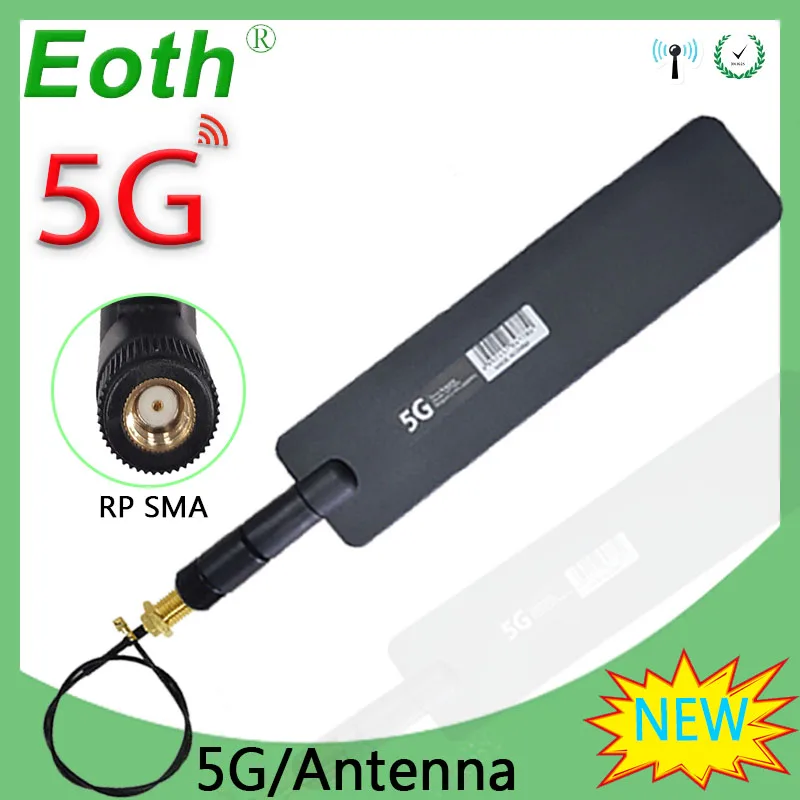 eoth 1 2 Pcs 5G Antenna Stick 12DBi Antenna  NB-LOT SMA Female Male Outdoor Watermplifier WiFi Booster  High Gain 600mhz-6000mhz