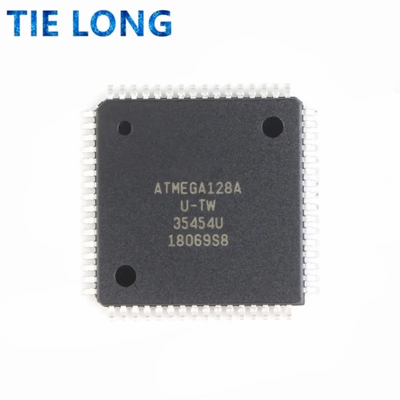 1PCS ATMEGA128A-AU QFP ATMEL ATMEGA128A TQFP64 Programmable Flash