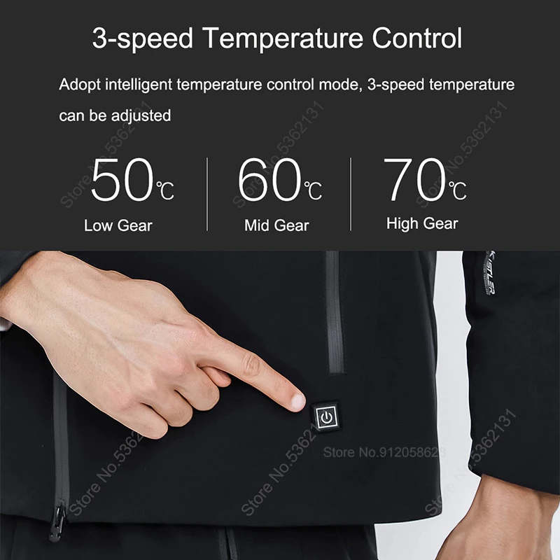 Холодный костюм Xiaomi SUPIELD Aerogel, одежда с электрическим подогревом, куртка с сопротивлением холоду, ветрозащитная Водонепроницаемая Мужская одежда, термопальто