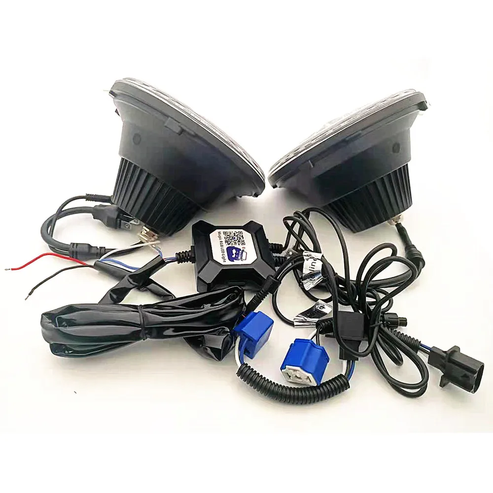 2pcs Bluetooth Control 80W 7