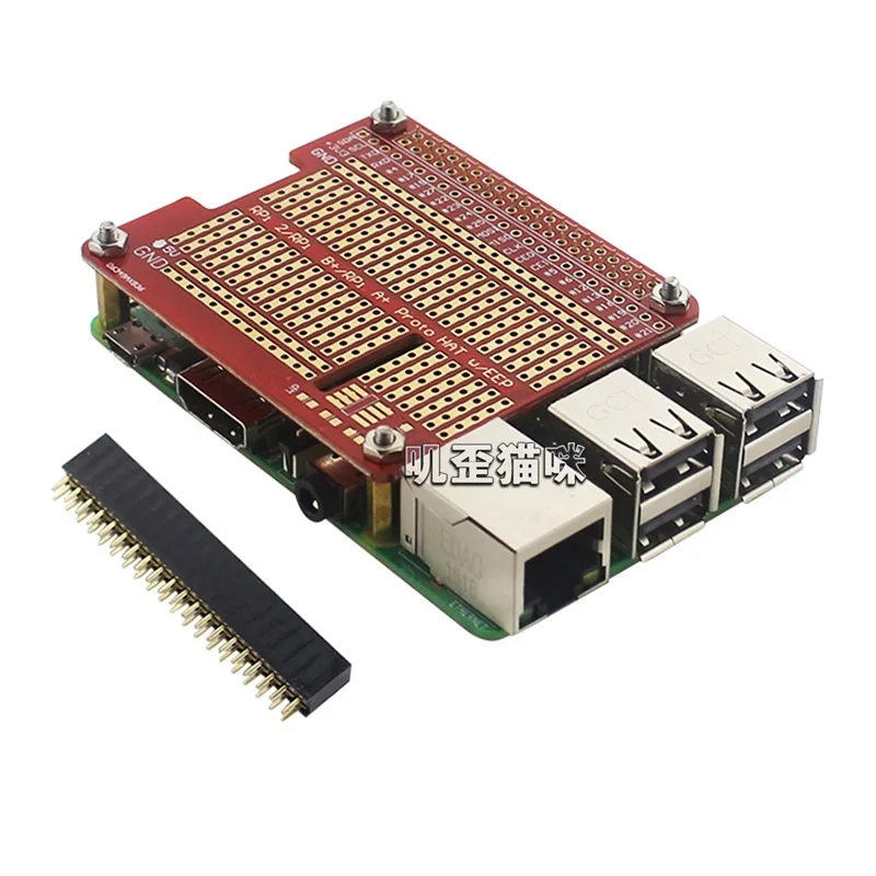 40-Pin GPIO Extend DIY Multifunctional Extension Board DIY Proto HAT Shield For Raspberry Pi 3B/3B+/4B Orange Pi etc.