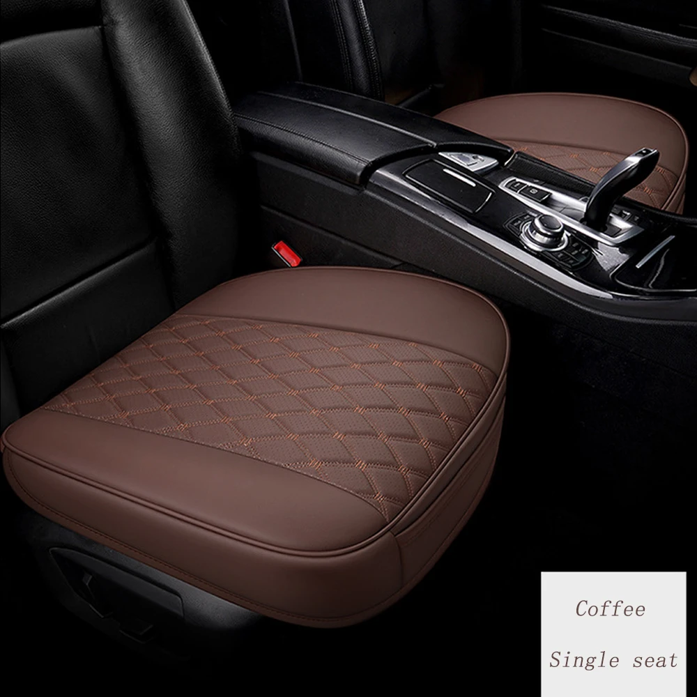 Car Seat Front Cushion Non-slip Breathable Driver\'s Seat Cushion PU Leather Car Seat Protection Seat Cover Car Interior Supplies