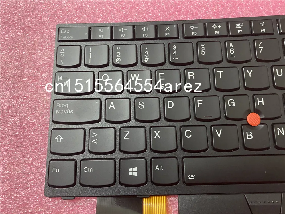 New/Orig ES Spanish Backlit Keyboard for Lenovo Thinkpad E480 E490 T480s L480 L490 T490 T495 P43s L380 L390 Yoga 01YP370 01YP450