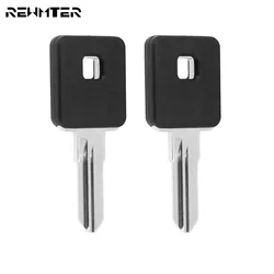 Motorcycle Black Uncut Ignition Key Blade Blank 2PCS For Harley Sportster XL 1200 1988-2015 883 1970-2015 Roadster Super Low