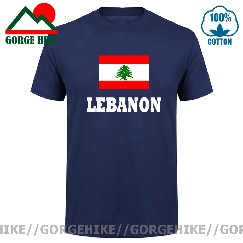 GorgeHike Trend Man T Shirt Men Lebanon Flag T shirt Fashion Brand Clothing Clothes Men & Women Unisex Short Sleeve Mans T-shirt